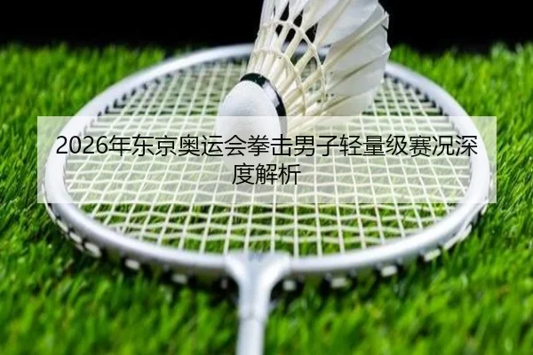 2026年东京奥运会拳击男子轻量级赛况深度解析